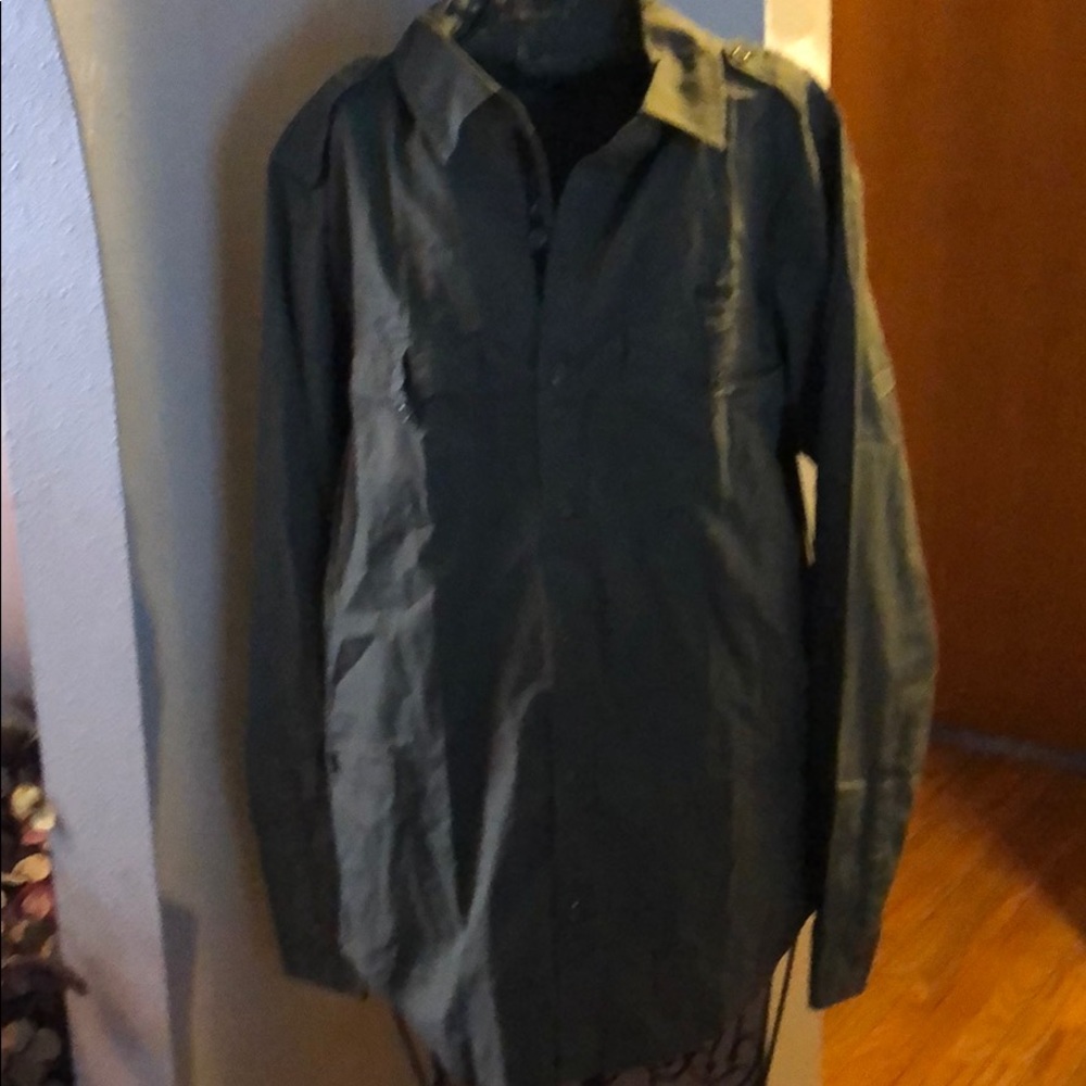 New woman’s size S button up very nice dark